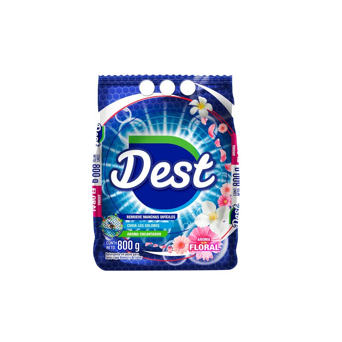 DEST - Detergente en Polvo Dest Floral Bolsa 800 g