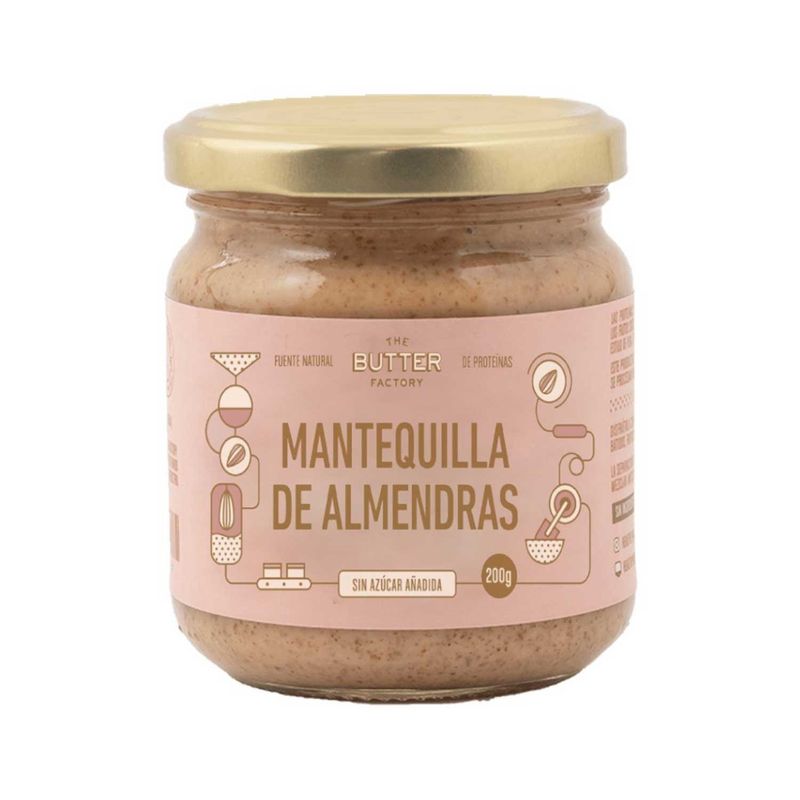 THE BUTTER FACTORY - The Butter Factory Mantequilla De Almendra Y Stevia Frasco x 200 g