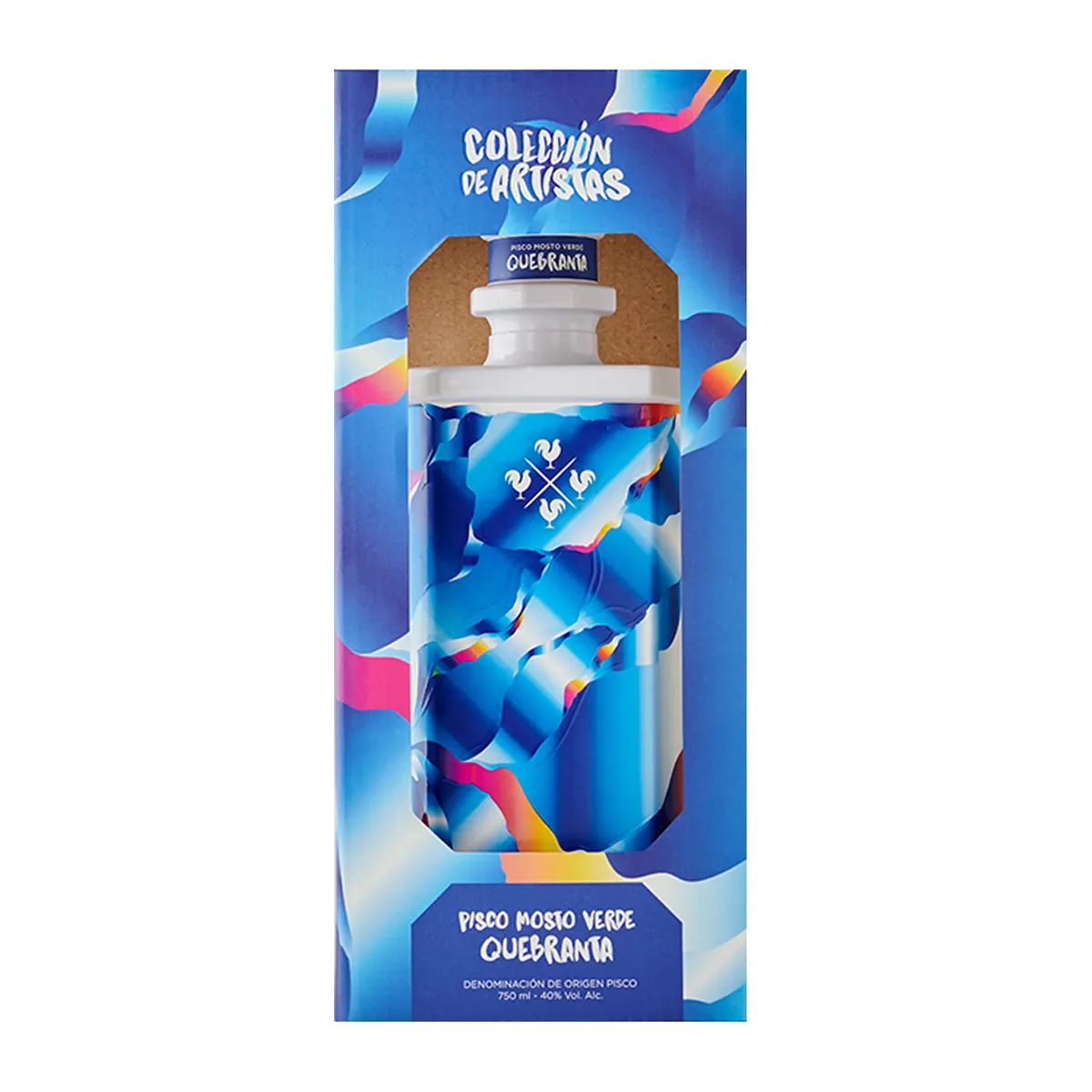 CUATRO GALLOS - Pisco Mosto Verde Quebranta Cuatro Gallos Botella 750 mL