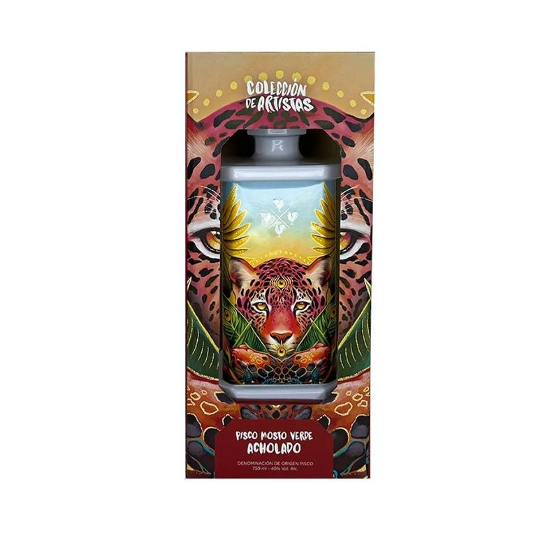CUATRO GALLOS - Pisco Mosto Verde 4 Gallos Ed. Limón Acholado Botella 750 mL