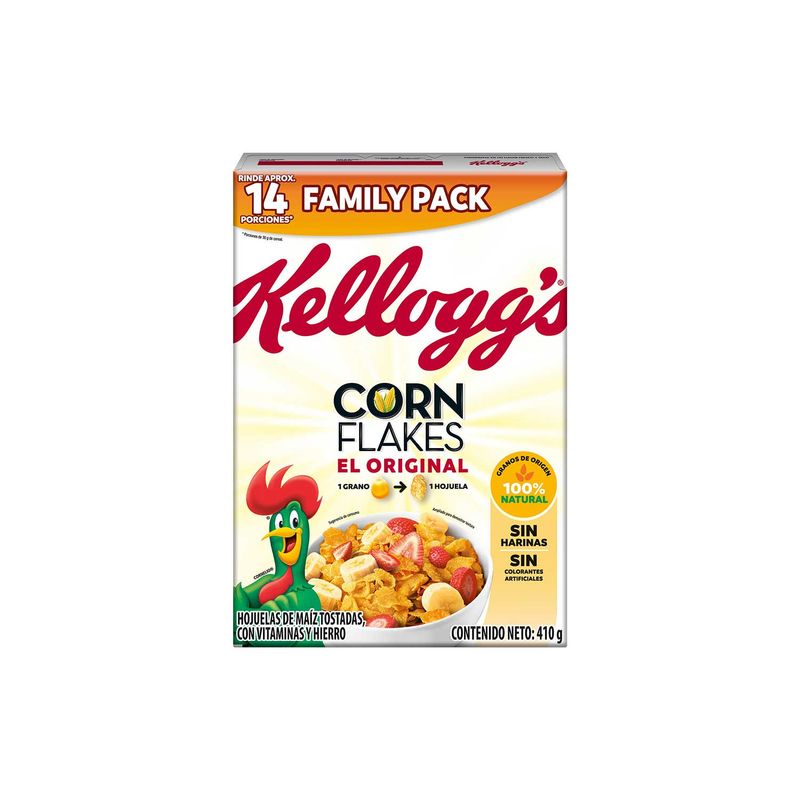 KELLOGGS - Cereal Kelloggs Corn Flakes Caja 410 g