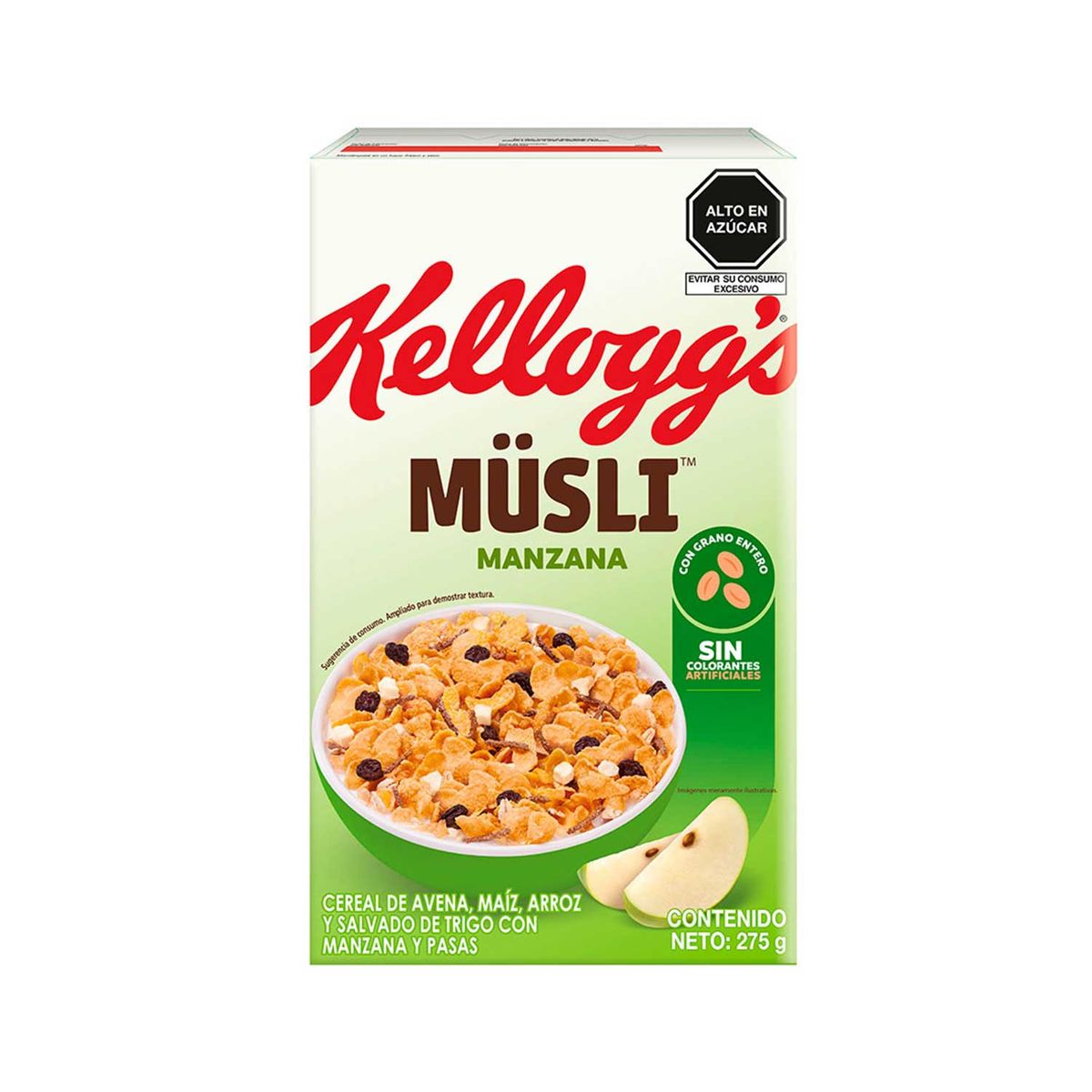 KELLOGGS - Cereal Kelloggs Müsli Manzana Caja 275 g