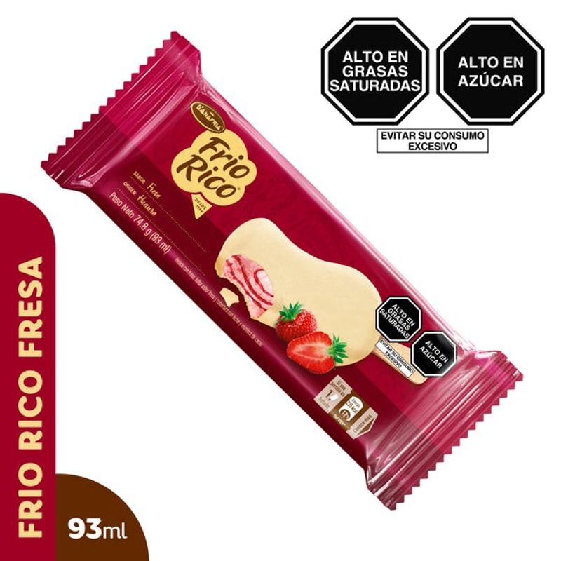 DONOFRIO - Frío Rico Paleta Fresa Huaura 93 mL