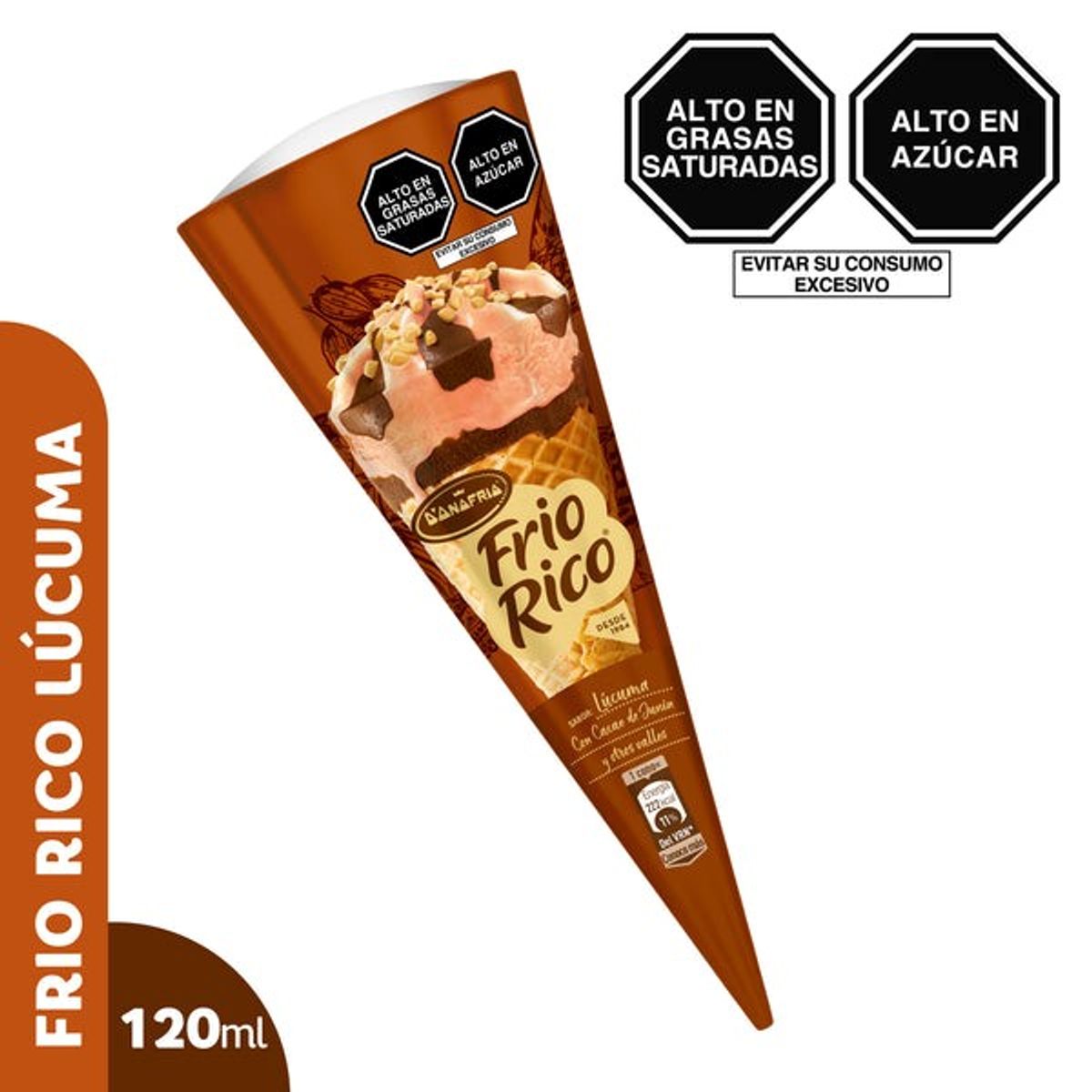 DONOFRIO - Helado Donofrio Frio Rico Lúcuma con Cacao