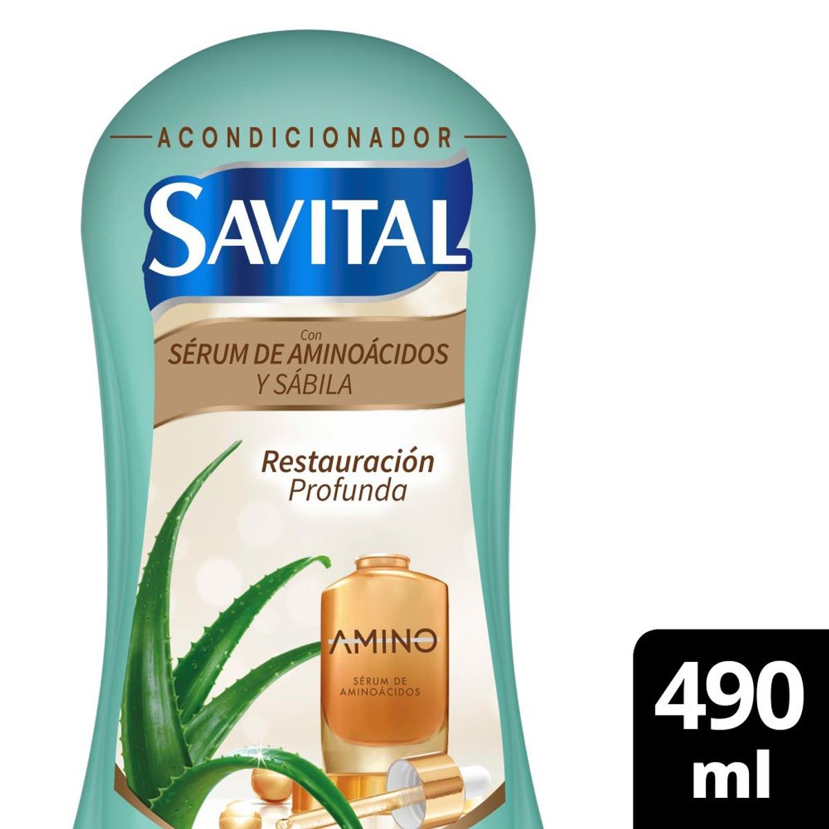SAVITAL - Acondicionador Savital Aminoácidos Botella 490 mL