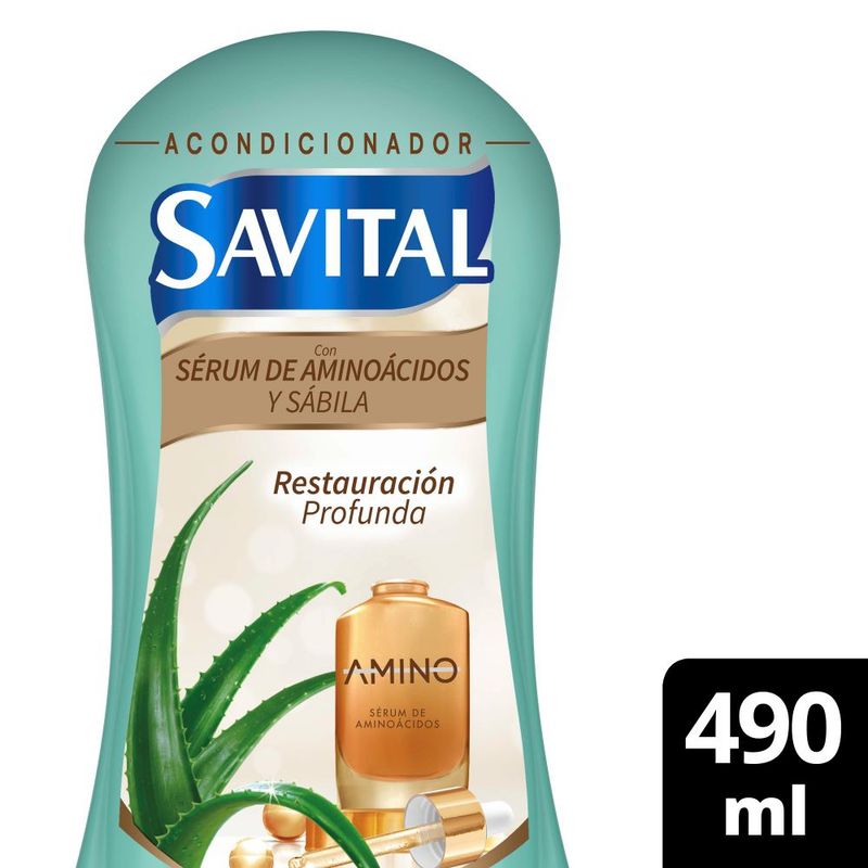 SAVITAL - Acondicionador Savital Aminoácidos Envase 490 mL