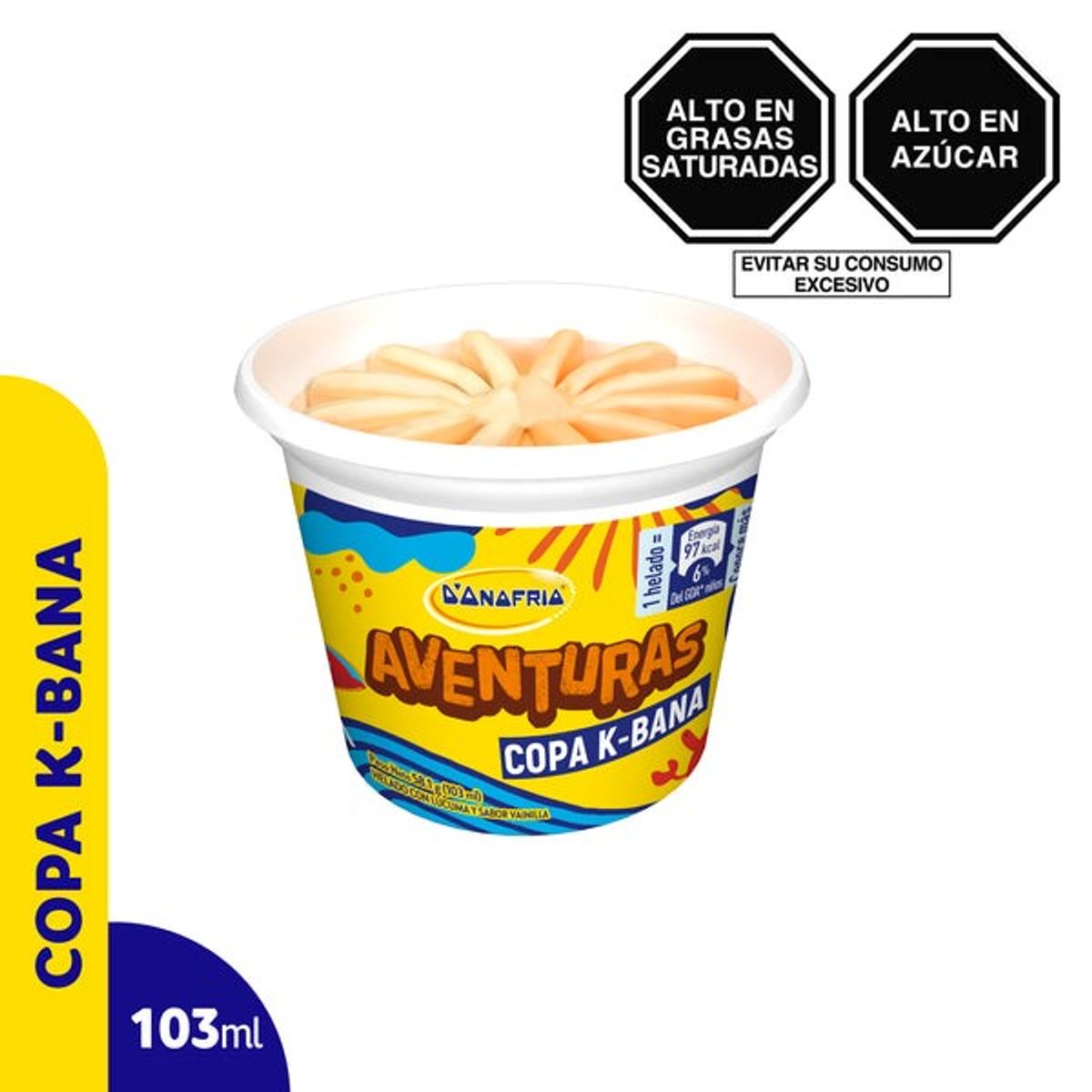 DONOFRIO - Helado Donofrio Copa Kbana Lúcuma y Vainilla Envase 103 mL