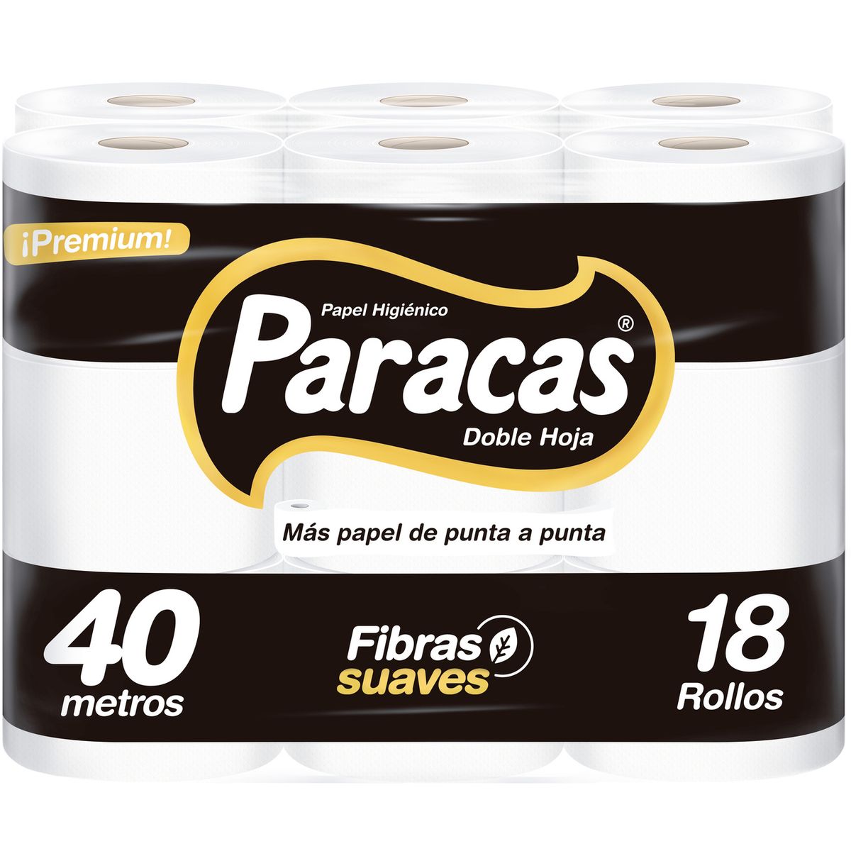 PARACAS - Papel Higiénico Paracas Black Empaque 18 Und