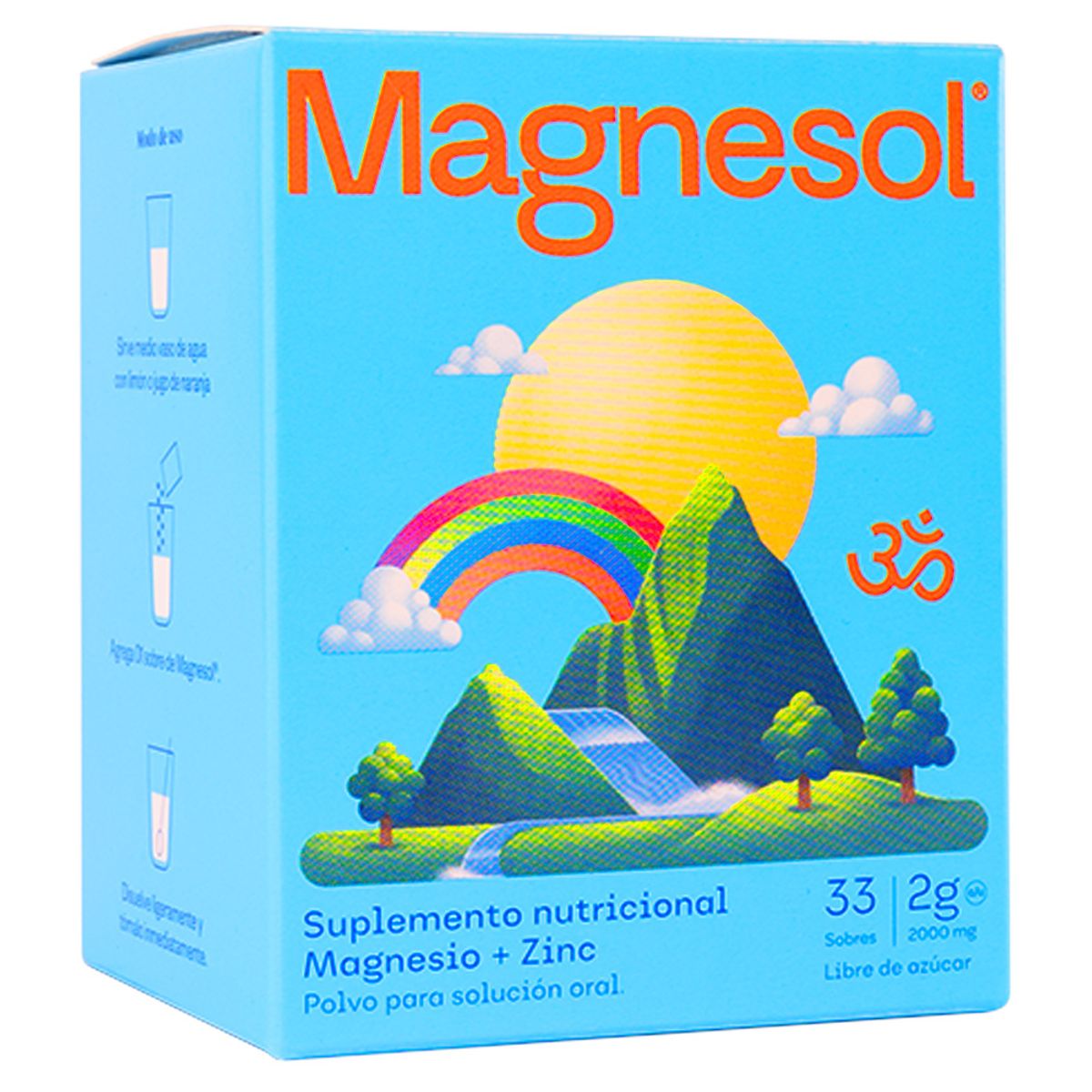 MAGNESOL - Bebida Efervescente Magnesol Clásico Caja 33 Sobres