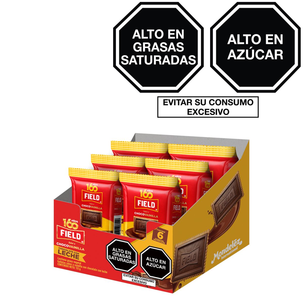 FIELD - Display Galletas Field Chocovainilla Caja x 6 Unidades