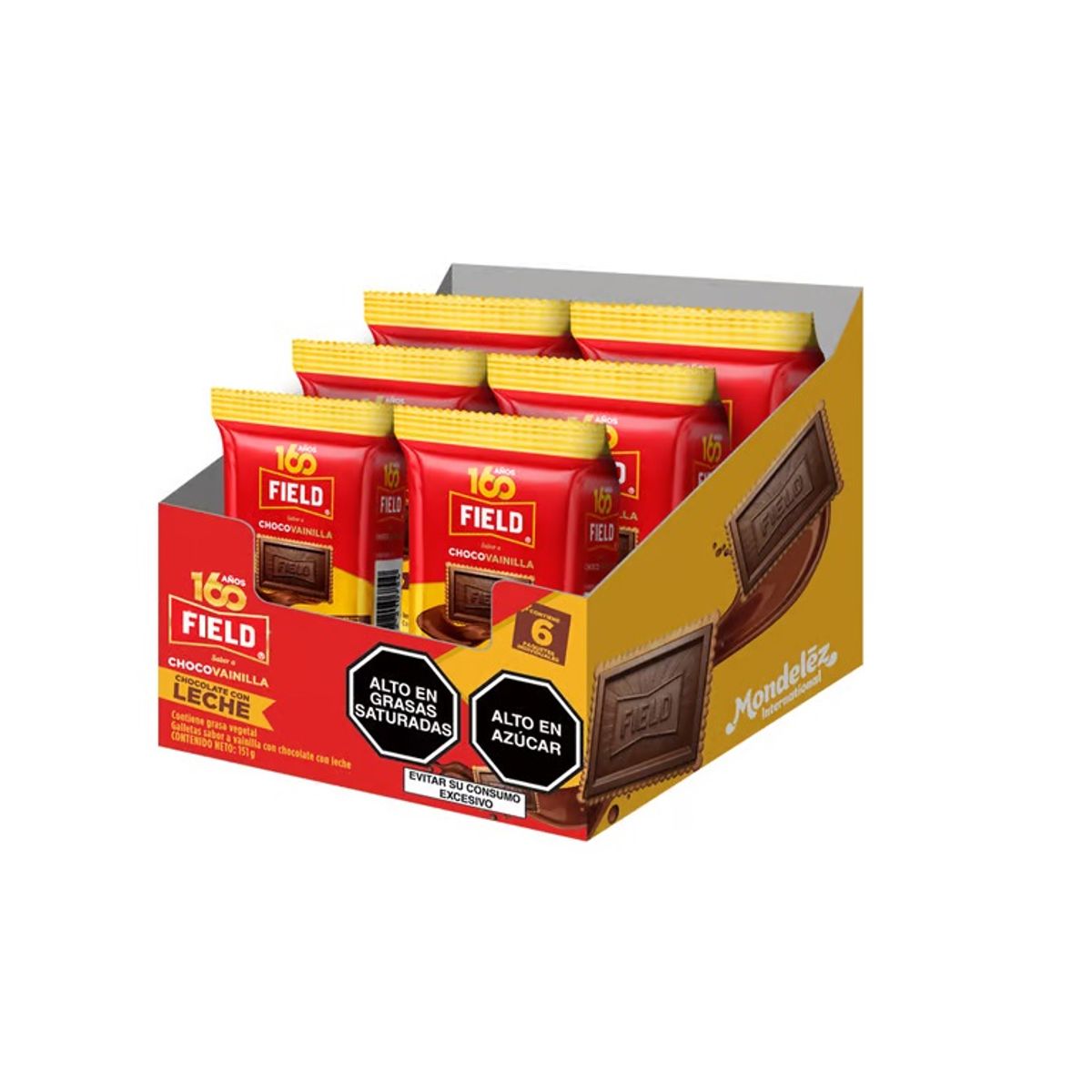 FIELD - Display Galletas Field Chocovainilla Caja x 6 Unidades