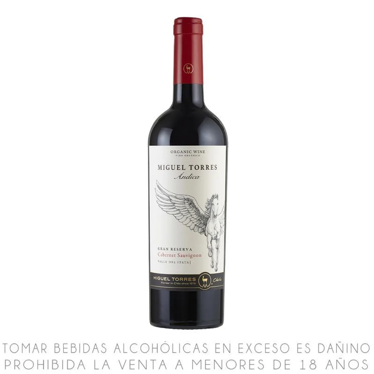 MIGUEL TORRES - Vino Miguel Torres Cabernet Sauvignon Andica Gran Reserva Botella 750 mL