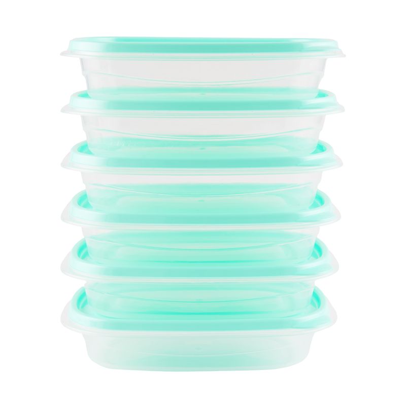 Casa Joven - Set x 6 Contenedores Rectangular 900mL Asst