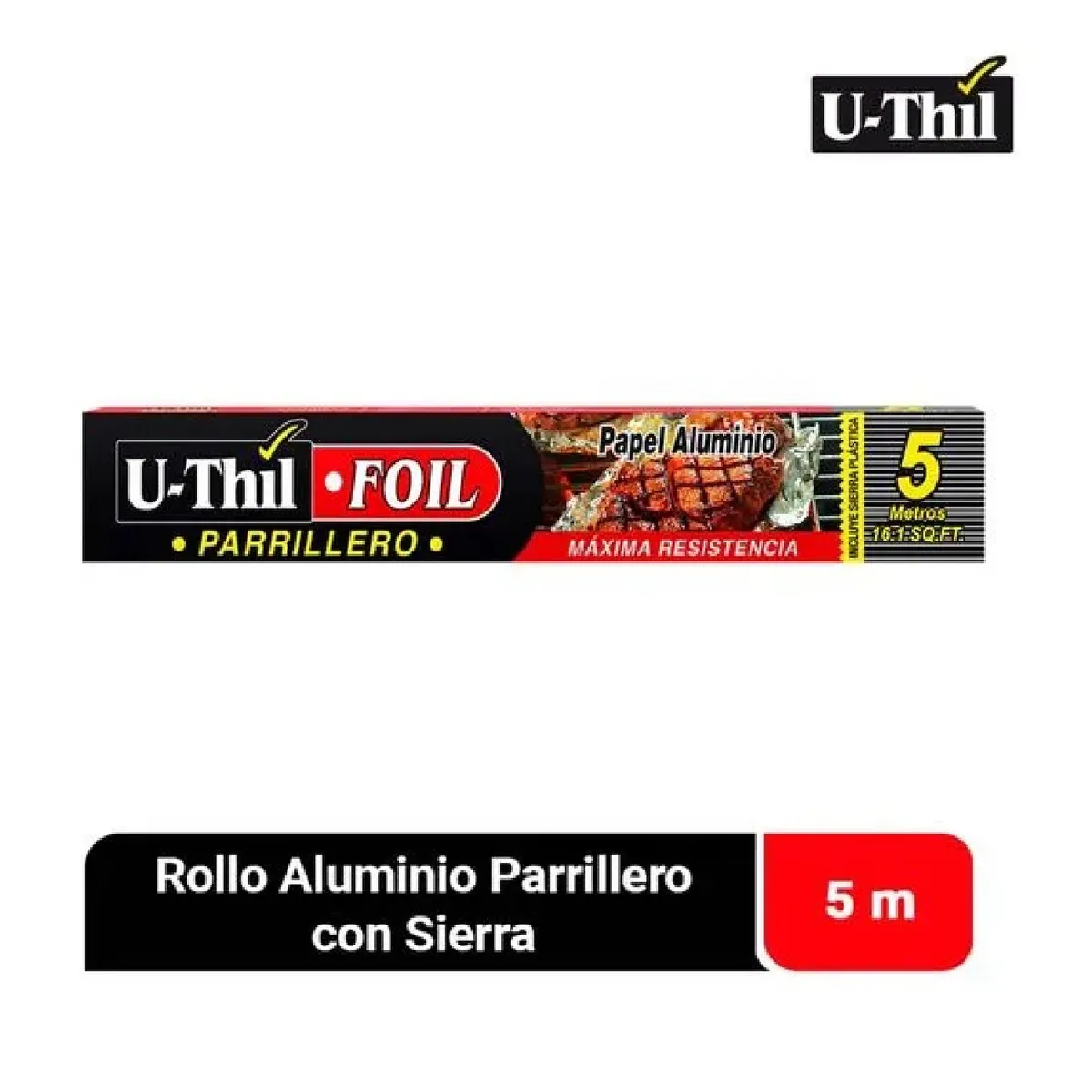 UTHIL - Rollo Papel Aluminio Parrillero Uthil Caja 5 m