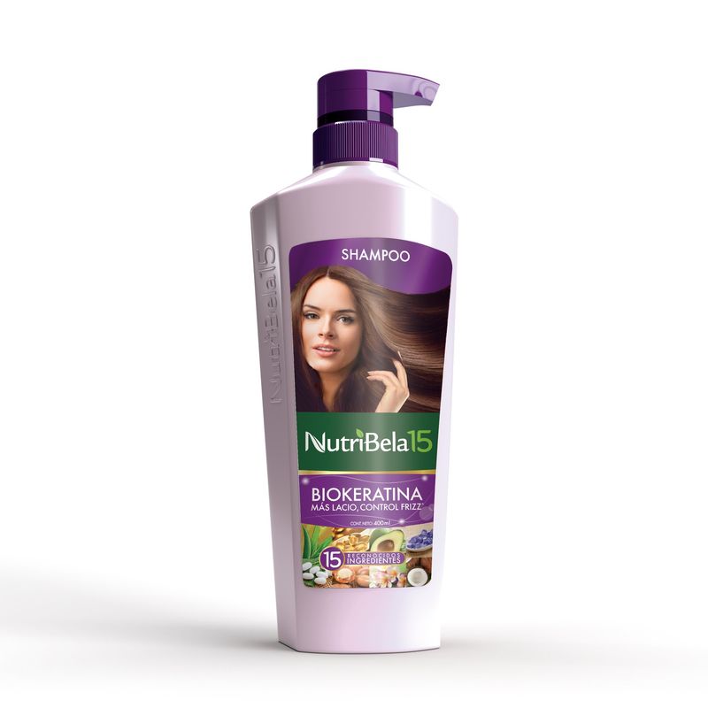 NUTRIBELA - Shampoo Nutribela Biokeratina Envase 400 mL