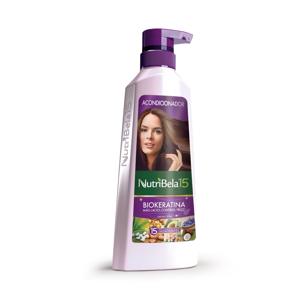 NUTRIBELA - Acondicionador Nutribela 15 Biokeratina Botella 370 mL