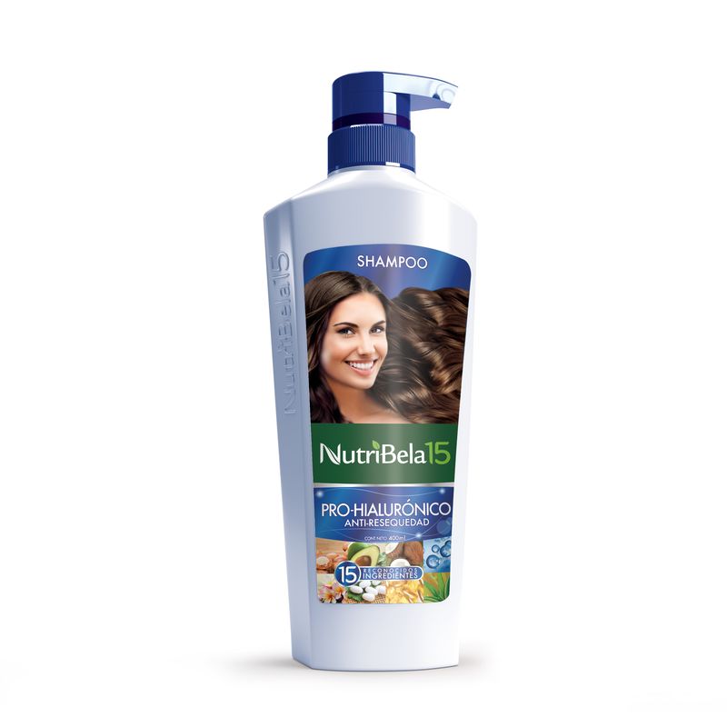 NUTRIBELA - Shampoo Nutribela 15 Pro Hialurónico Envase 400 mL