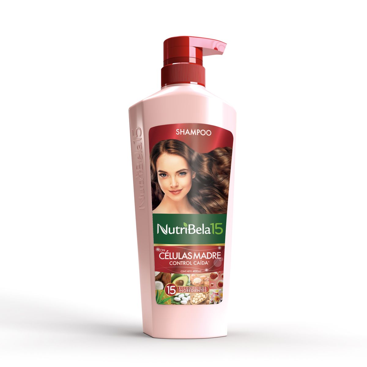 NUTRIBELA - Shampoo Nutribela 15 Células Madre Botella 400 mL