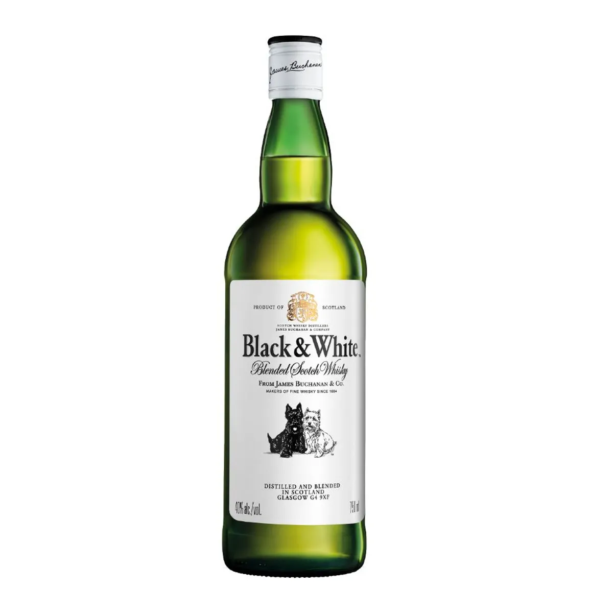 BLACK AND WHITE - Whisky Black and White Botella 750 mL