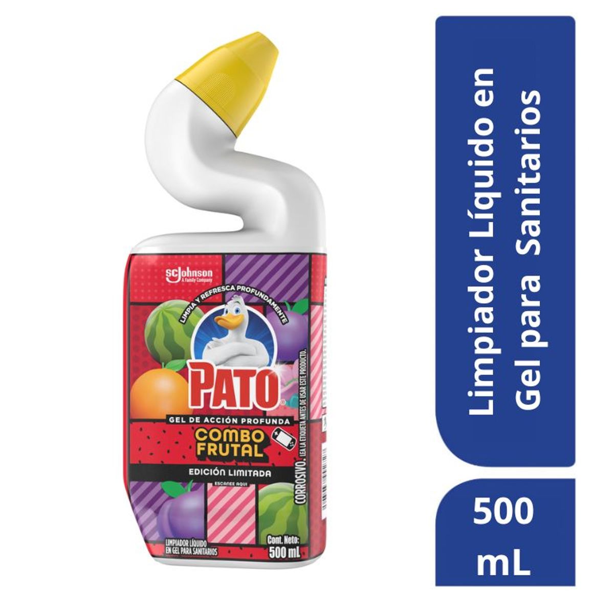 PATO - Limpiador Gel para Baño Pato Combo Frutal Envase 500 mL
