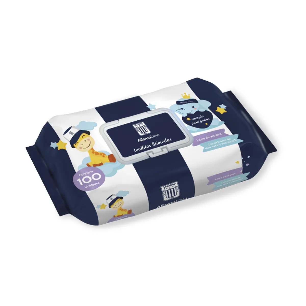 ALIANZA - Toallitas Húmedas Alianza Lima Empaque 100 Und