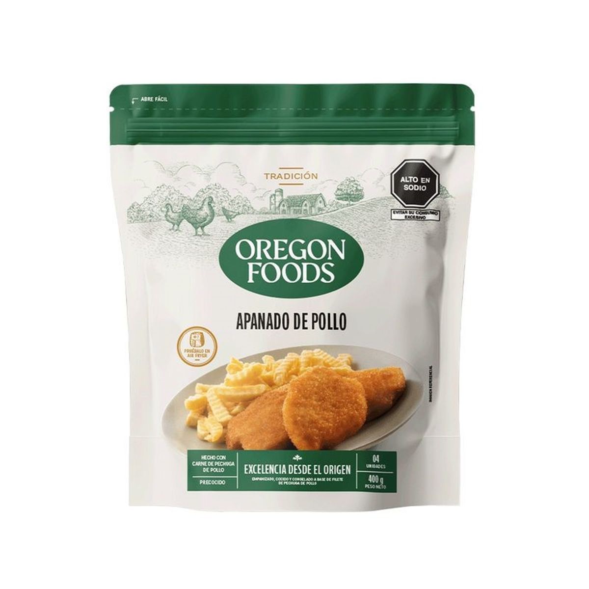 OREGON FOODS - Apanado de Pollo Oregon Foods Bolsa 400 g