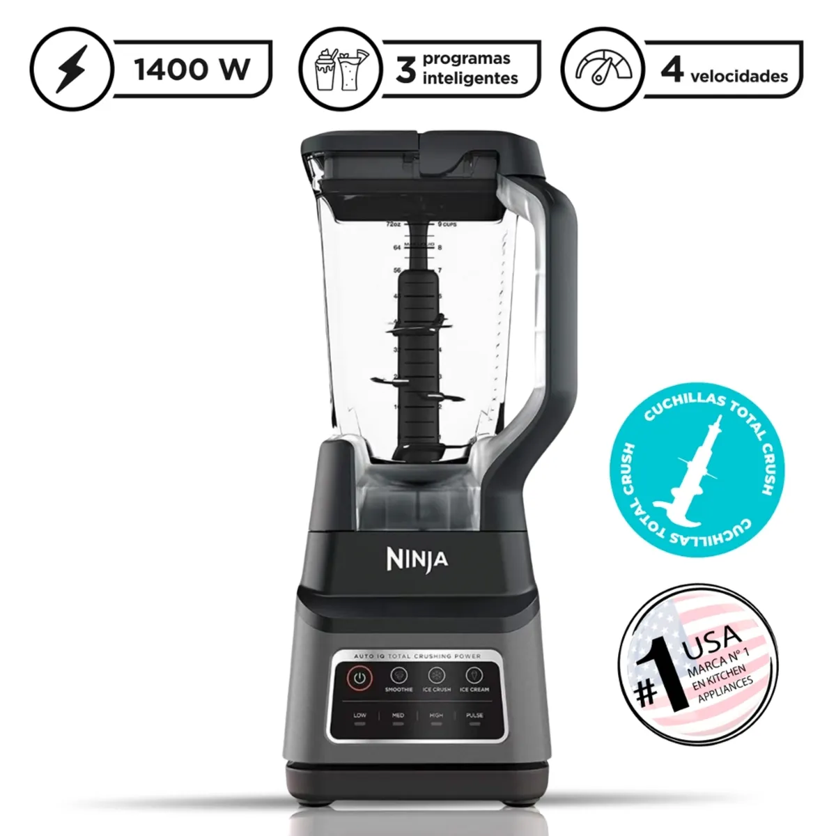 NINJA - Licuadora Profesional1400W Plus Bn701