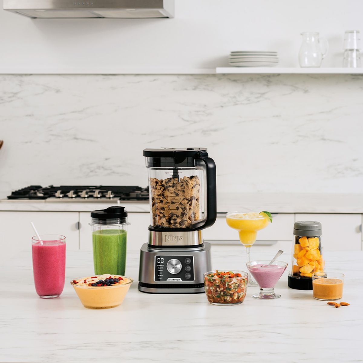 NINJA - Licuadora 1200W Foodie 3 en 1 Ninja