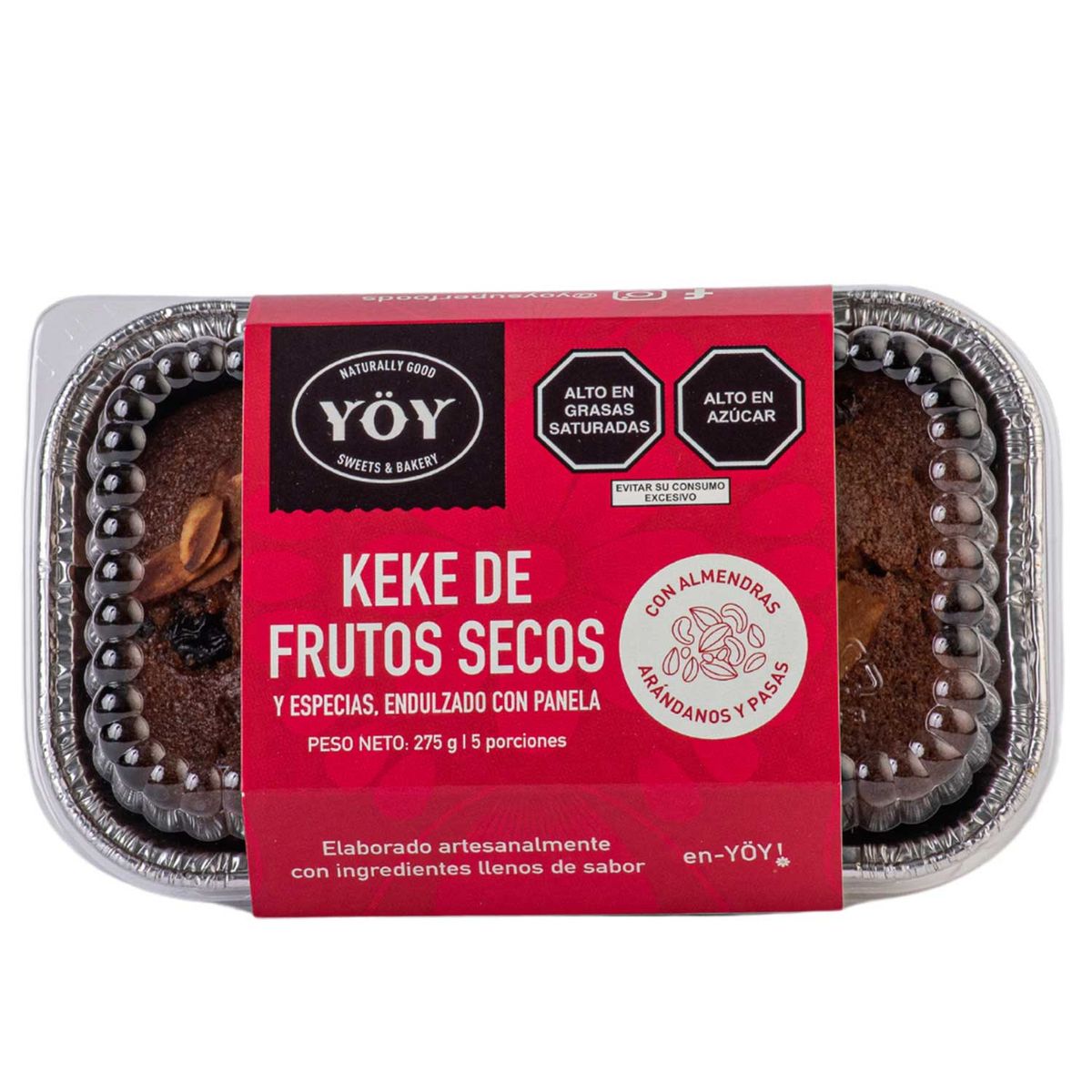 YOY - Keke Frutos Secos x 275 g