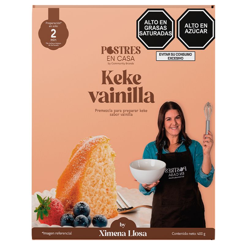 POSTRES EN CASA - Pre Mezcla Keke de Vainilla 400 g