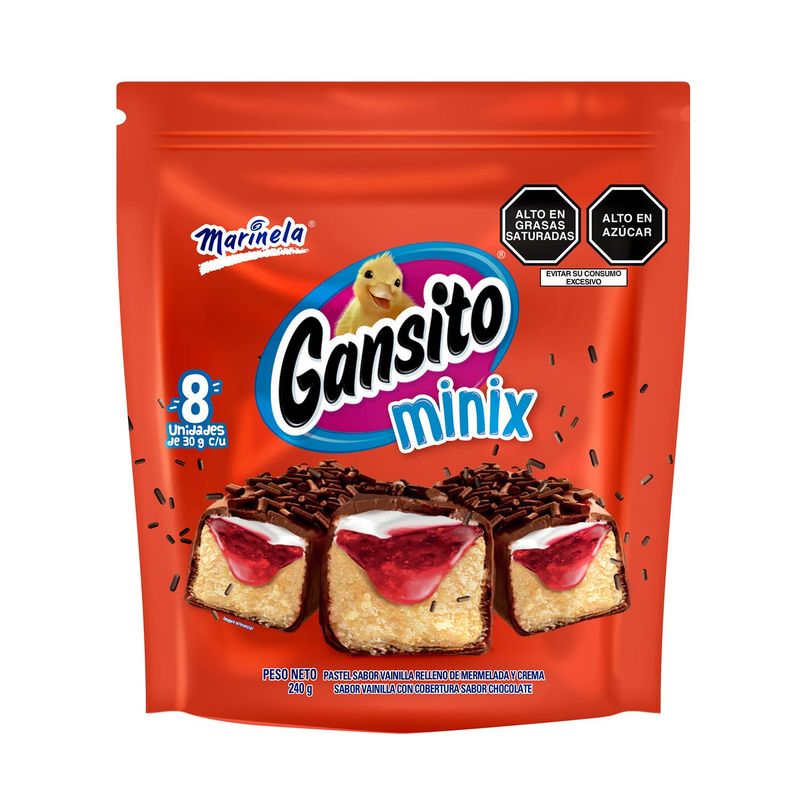 MARINELA - Minix Gansito 8P 240G Doypack