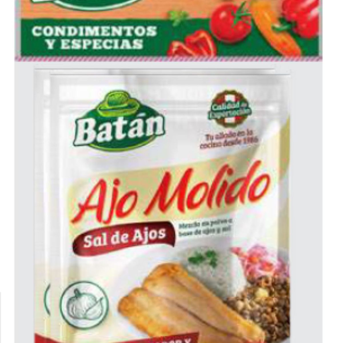 BATAN - Ajo Molido Batán Bolsa 2 Sobres