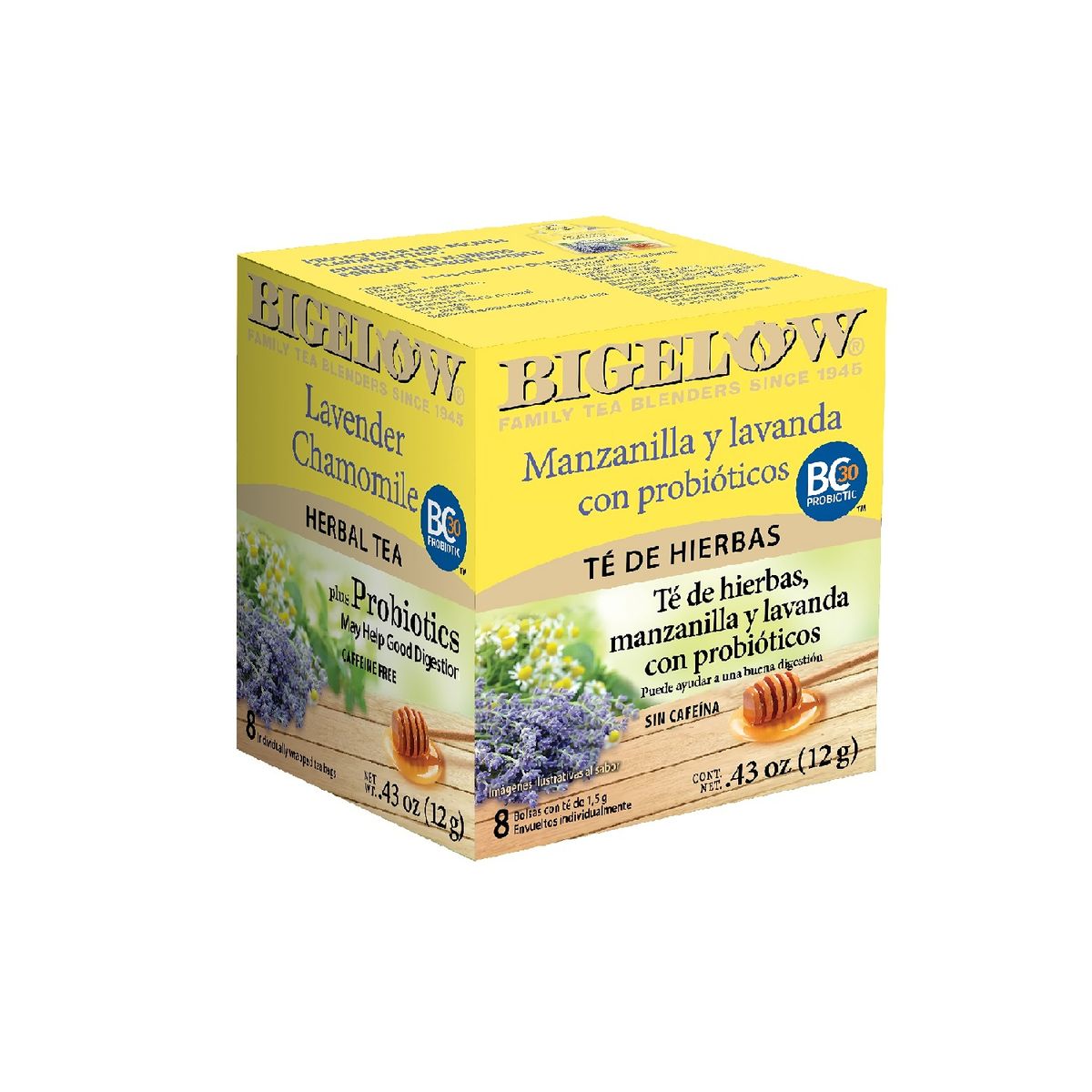 BIGELOW - Infusión Bigelow Manzanilla y Lavanda Caja 8 Sobres