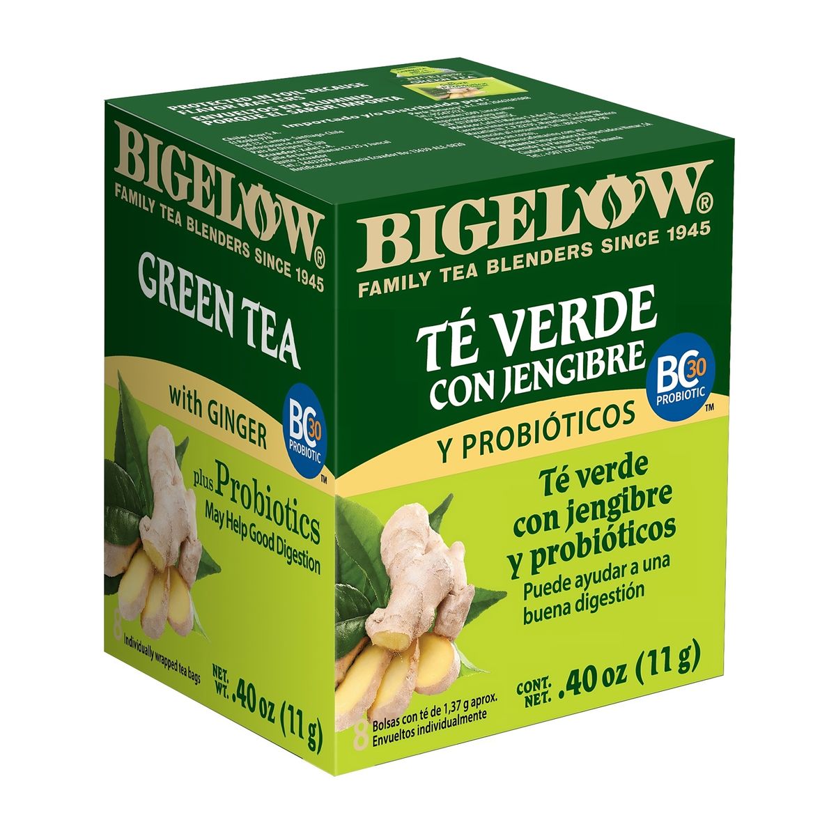 BIGELOW - Té Verde Bigelow Con Jengibre Caja 8 Und