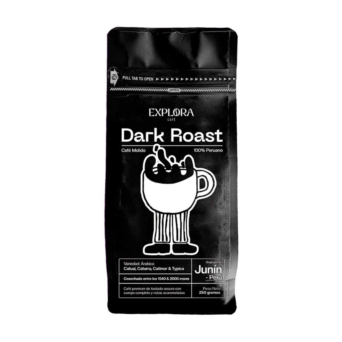 EXPLORA CAFE - Café Molido Dark Roast Explora Café Doypack 250 g