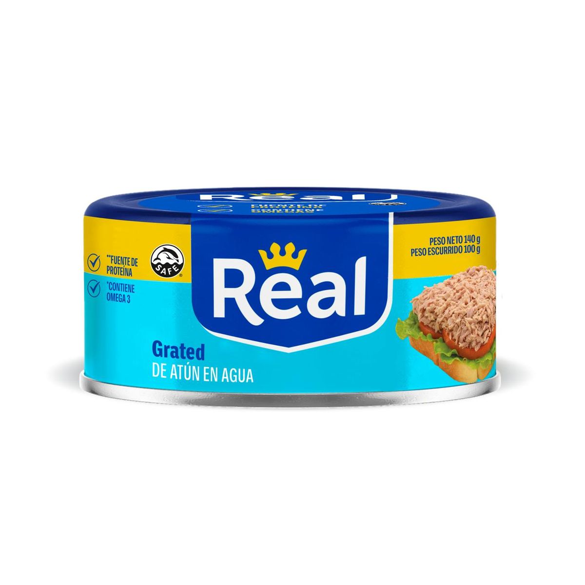 REAL - Grated Atún Real en Agua Lata 140 g