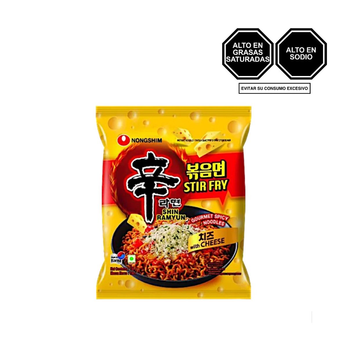 NONGSHIM - Tallarines Ramyun Nongshim With Cheese Bolsa 136 g