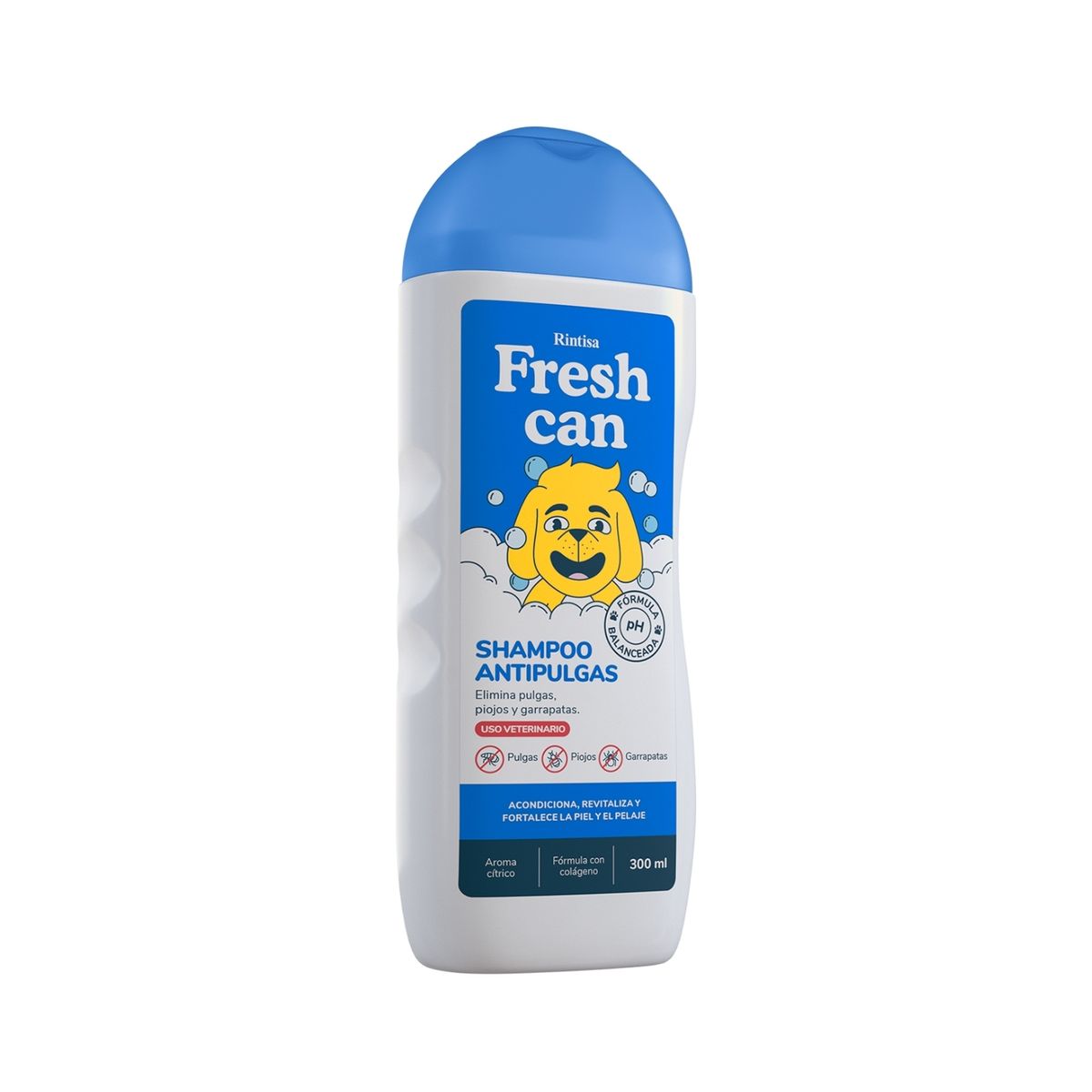 FRESHCAN - Shampoo Perros Fresh Can Antipulgas Botella 300 mL