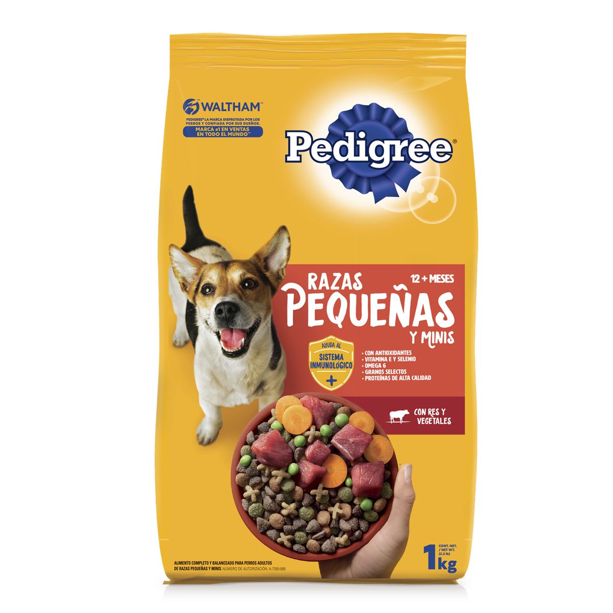 PEDIGREE - Alimento Seco Perros Pequeños Pedigree Bolsa 1 Kg