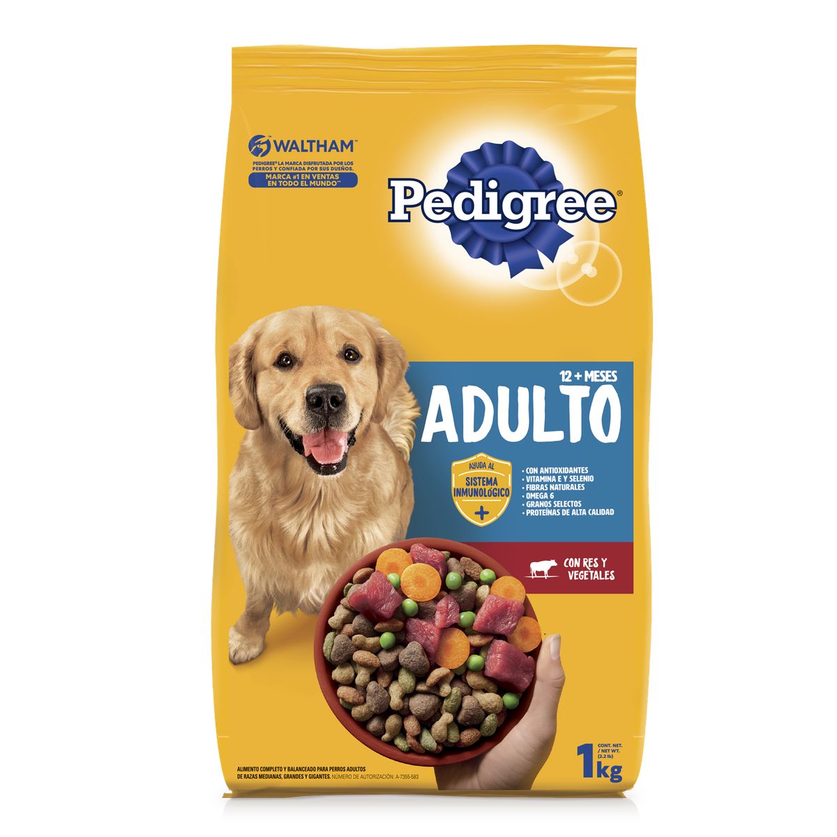 PEDIGREE - Alimento Seco Perros Adultos Pedigree Bolsa 1 Kg