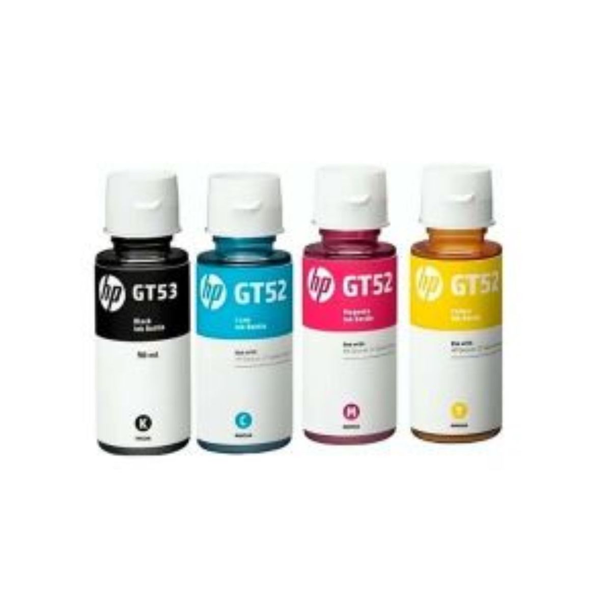 HP - Kit de 4 Tintas HP GT53 Negro GT52 Color