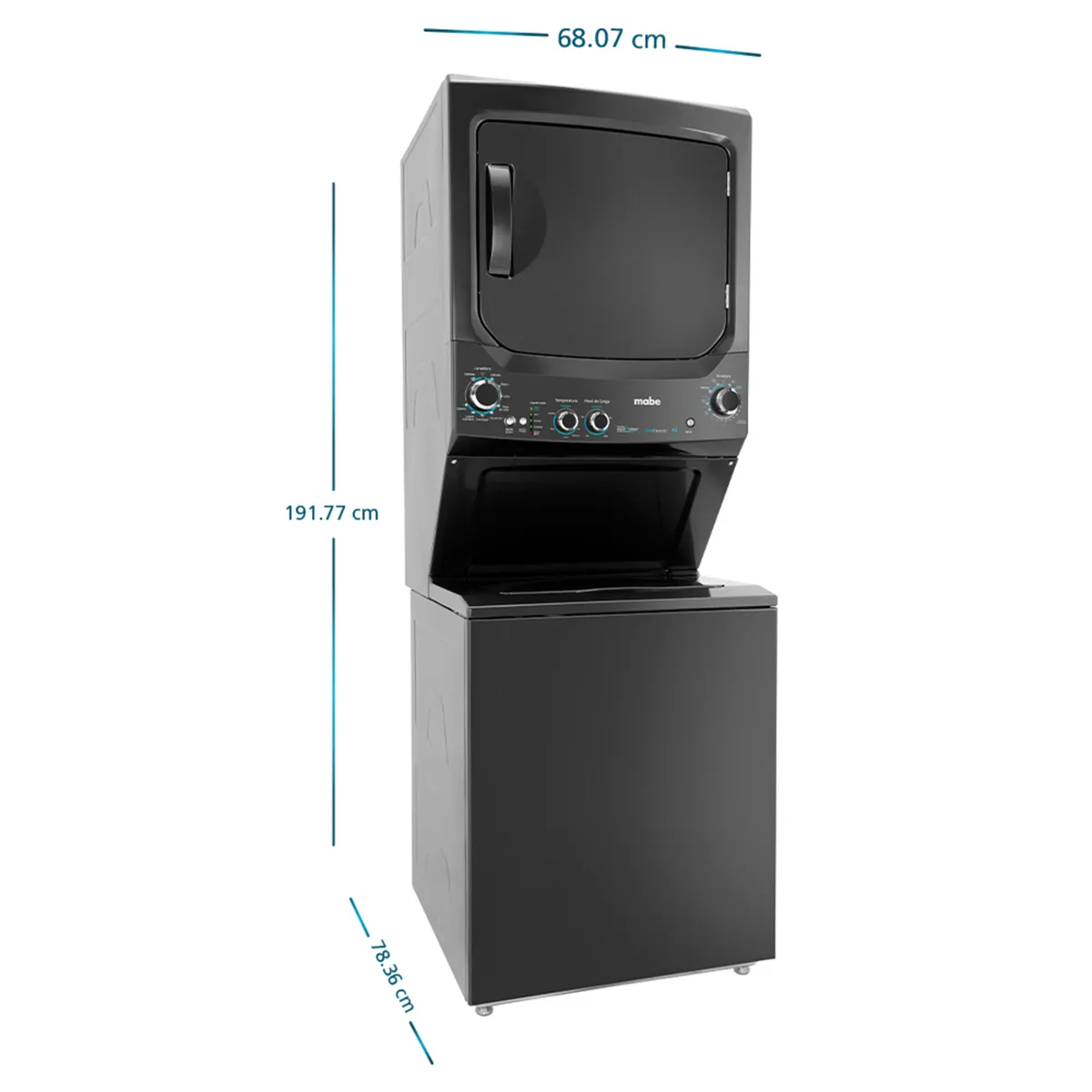 MABE - Centro de Lavado a Gas 24Kg Gray Mabe MCLP2440PSDG0