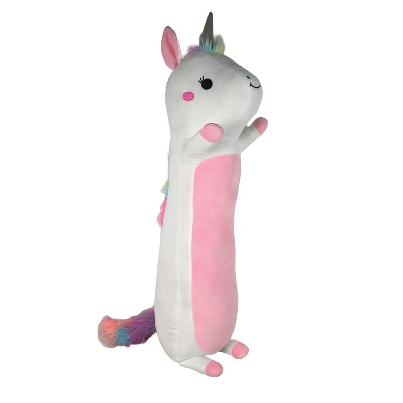 KISSES - Peluche Largo Unicornio Blanco 80 cm