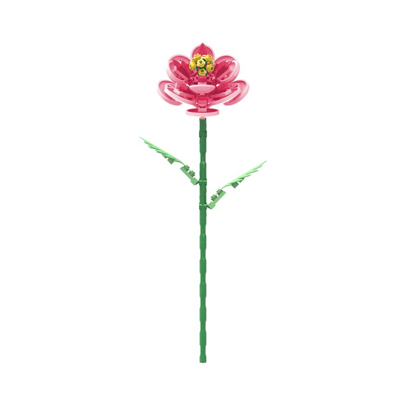 COGO - Set de Bloques Flor Rosada 107 Pzas