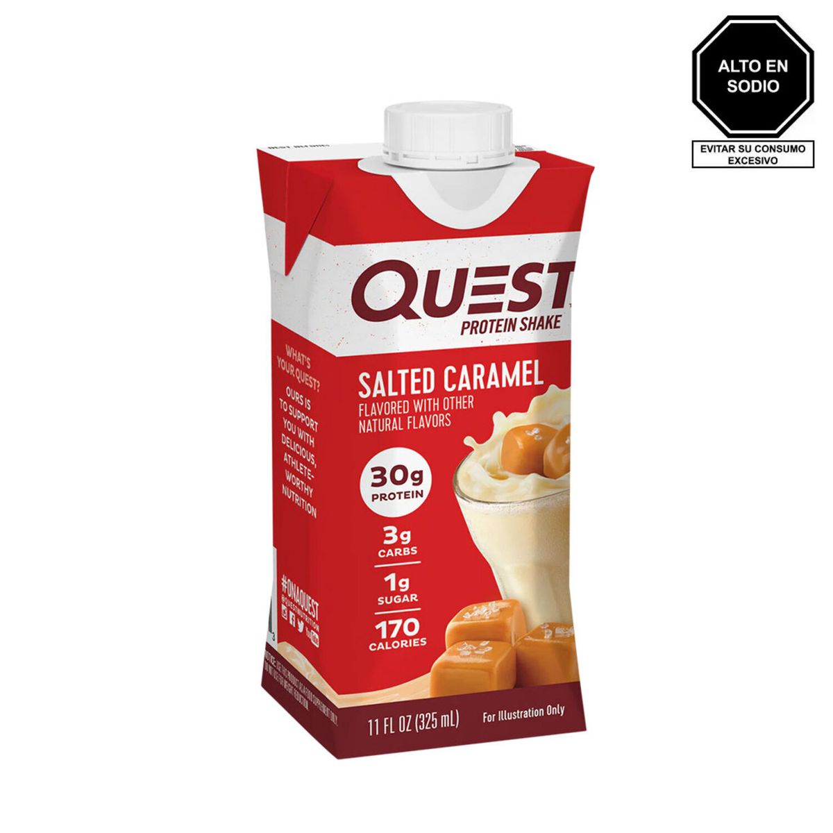  - Protein Shake Salt Caram Questnutr 325 mL