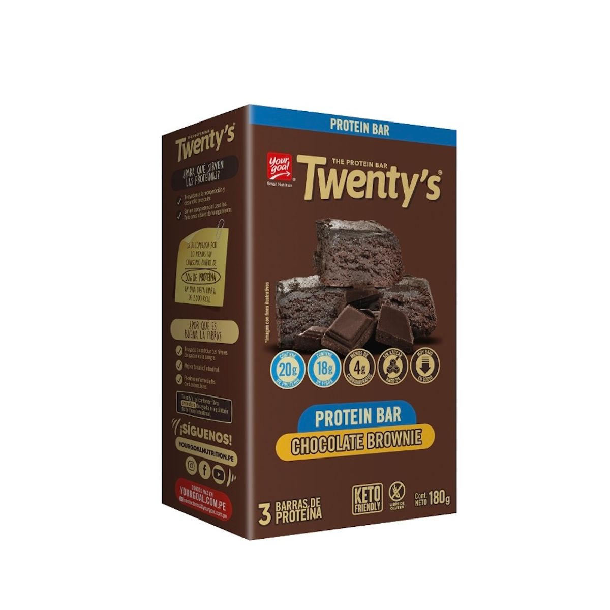 TWENTYS - Brownie Twentys Chocolate Caja 3 Und