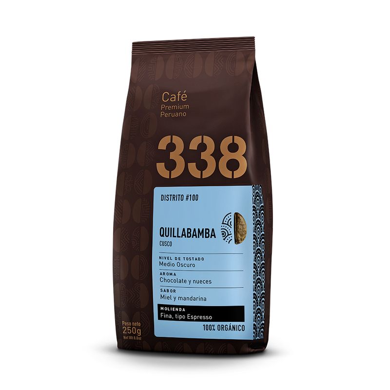 CAFE PREMIUM 338 - Café Premium 388 Gourmet Orgánico Quillabamba Bolsa 250 g