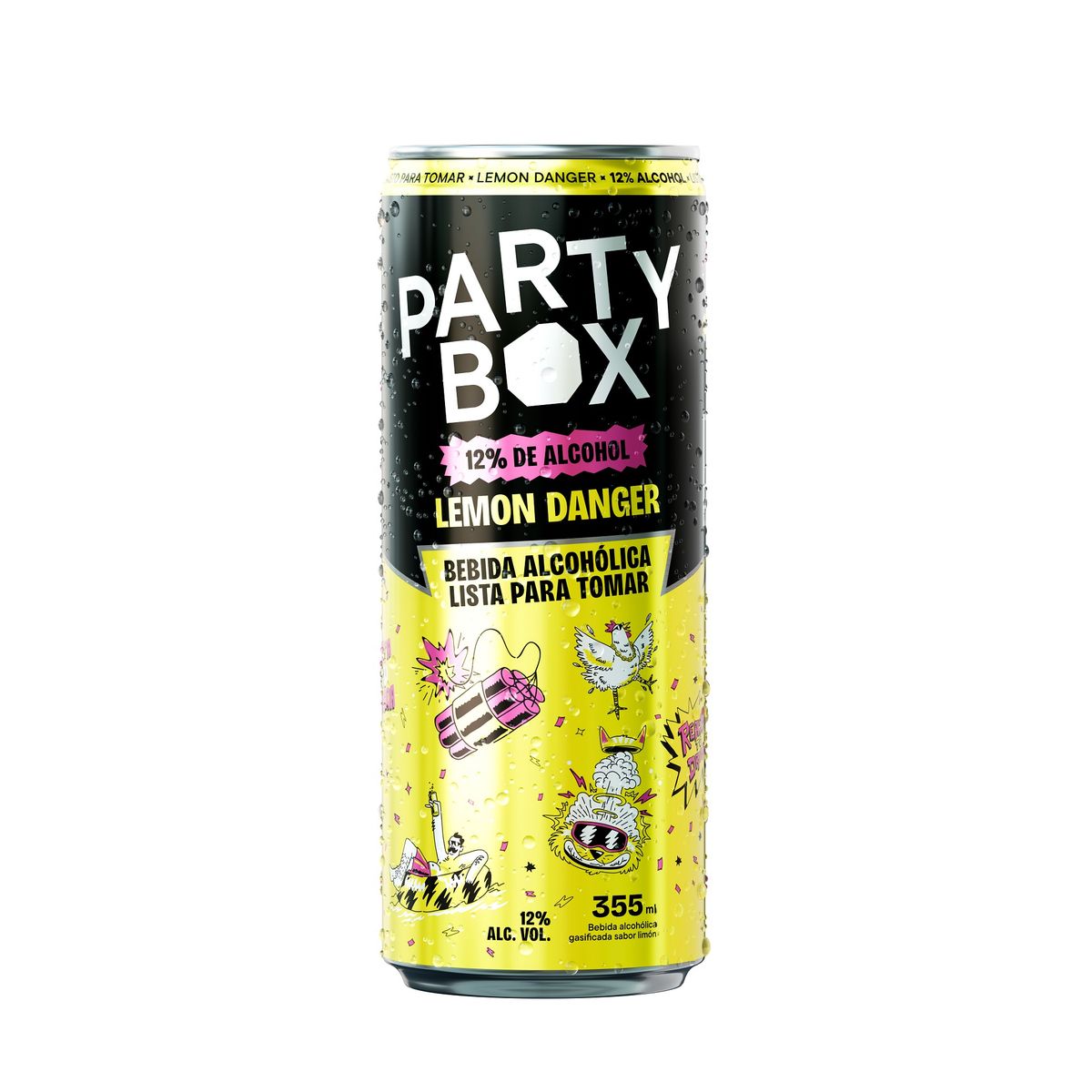 PARTY BOX - Bebida RTD Party Box Lemon Danger Lata 355 mL