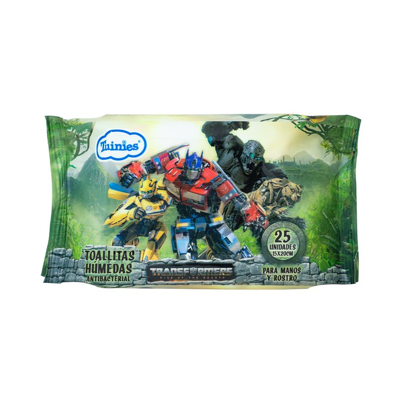 TUINIES - Toallitas Húmedas Tuinies Transformers Empaque 25 Und