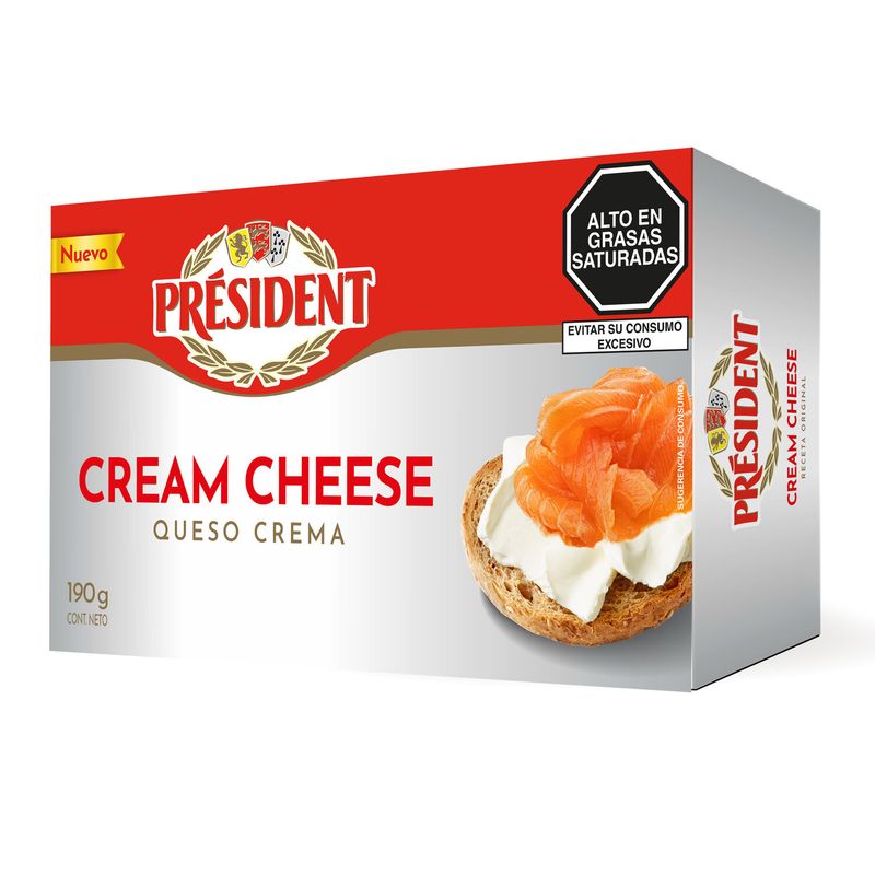 PRESIDENT - Queso Crema President  Empaque 190 g